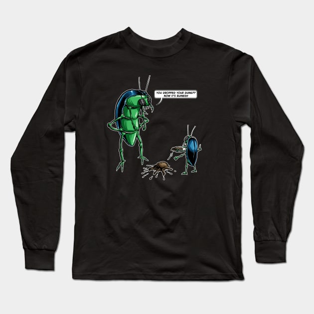 Dung Beetles Long Sleeve T-Shirt by Josh Smith Originals